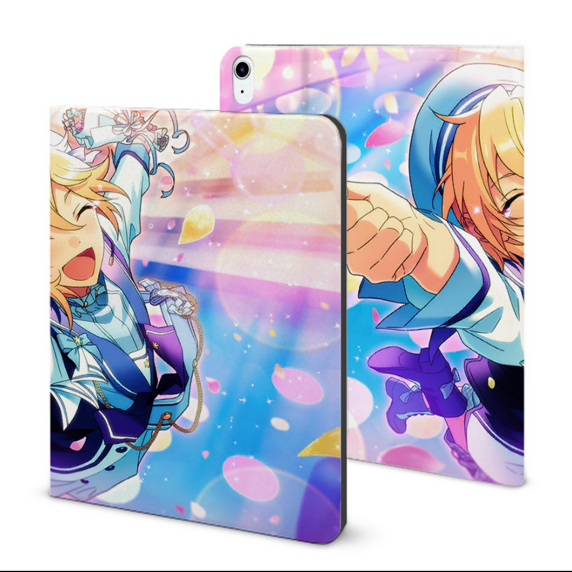 （画像用） あんさんぶるスターズ! Ensemble Stars IPad ケース ブック型 PUレザー TPU 耐衝撃 軽量 薄型 ペン収納なし 全面保護 IPad 各モデル対応